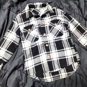 Plaid Shein Button up